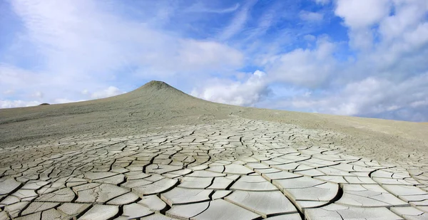 Beautiful Cracks Ground Mud Volcano Alat Azerbaijan — Foto Stock