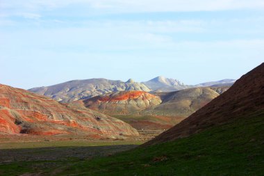Güzel kil dağları. Khizi bölgesi. Azerbaycan.