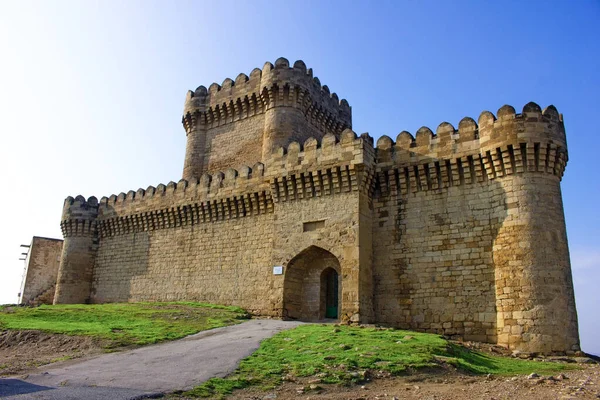 Egy Régi Erőd Egy Hegyen Ramanban Évszázada Baku Vagyok Azerbajdzsán — Stock Fotó