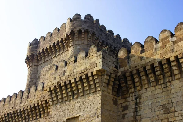 Gammal Fästning Ett Berg Raman Århundraden Baku Azerbajdzjan — Stockfoto