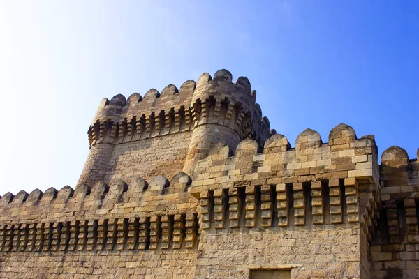 Gammal Fästning Ett Berg Raman Århundraden Baku Azerbajdzjan — Stockfoto