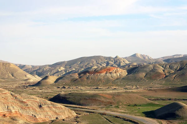 Hermosas Montañas Rojas Región Khizi Azerbaiyán —  Fotos de Stock