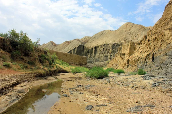 Magnifique Canyon Près Ville Sangachaly Azerbaïdjan — Photo