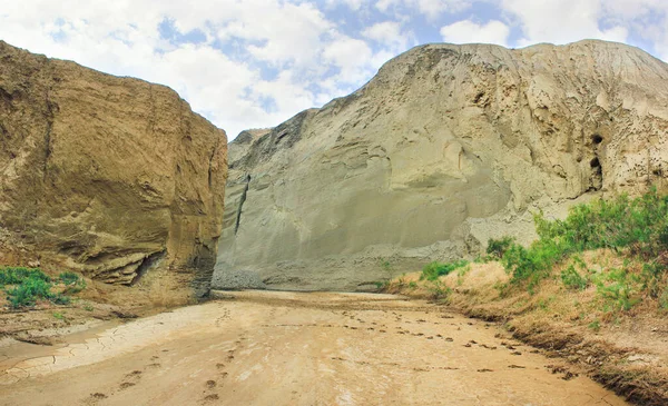 Hermoso Cañón Cerca Ciudad Sangachaly Azerbaiyán — Foto de Stock