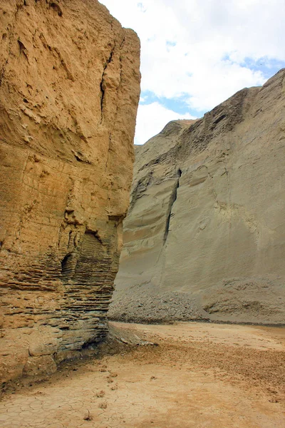 Een Prachtige Canyon Buurt Van Stad Sangachaly Azerbeidzjan Stockafbeelding