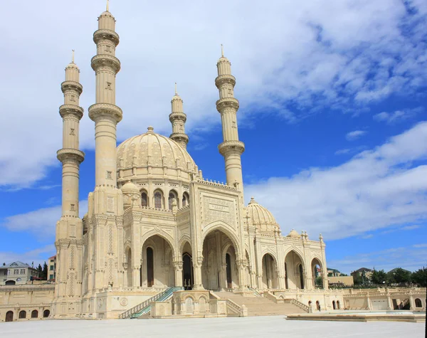 Baku Azerbeidzjan 2017 Jaar Mooie Grote Moskee Vernoemd Naar Heydar Stockfoto