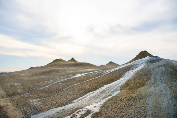 山上美丽的泥火山 哥布斯坦阿塞拜疆 — 图库照片