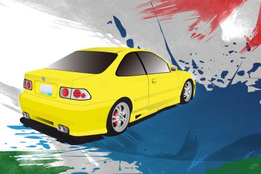 Araba Toyota Suv vektör görüntü