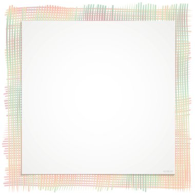 Arka plan çizgi Tekstil çerçeve ve ışığın rengi yeşil, turuncu kullanılan metin başlığı, Festival belgeleri, posterler, afişler. Vektör çizim.