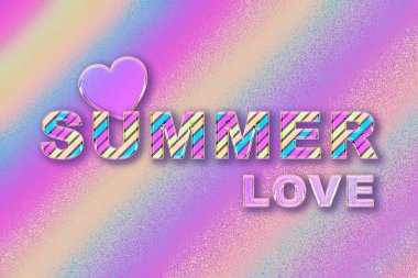 Yazı seviyorum. Yazı sevdiğim mor ve pembe renklerle çizilmiş bir resim..