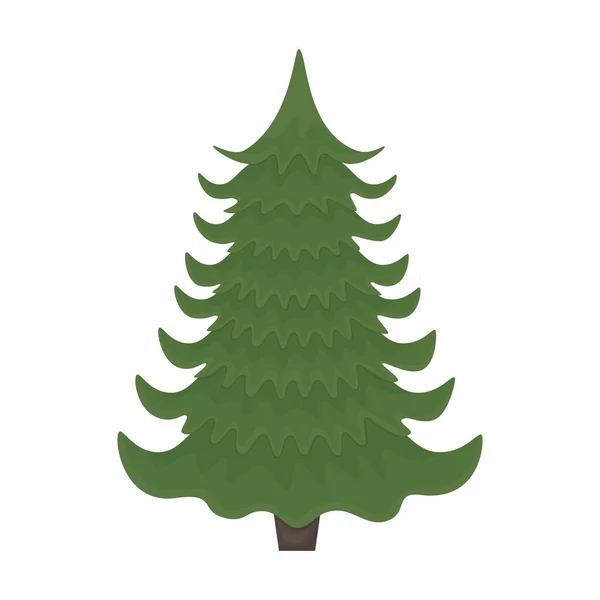 Niedlicher Grüner Weihnachtsbaum Weihnachtsbaum Ohne Dekoration Der Weihnachtsbaum Ein Großer — Stockvektor