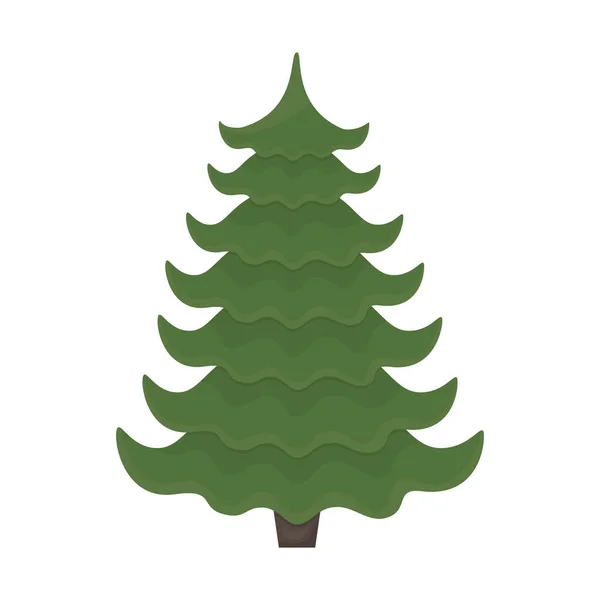 Árvore Natal Verde Bonito Árvore Natal Sem Decorações Árvore Natal — Vetor de Stock