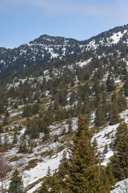 Moucherotte 'nin zirvesi ve radar anteni Vercors' taki Pic Saint-Michel 'den (Isere, Fransa)