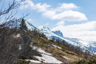 Vercors 'taki Grande Moucherolle Dağı' nın manzarası (Isere, Fransa)