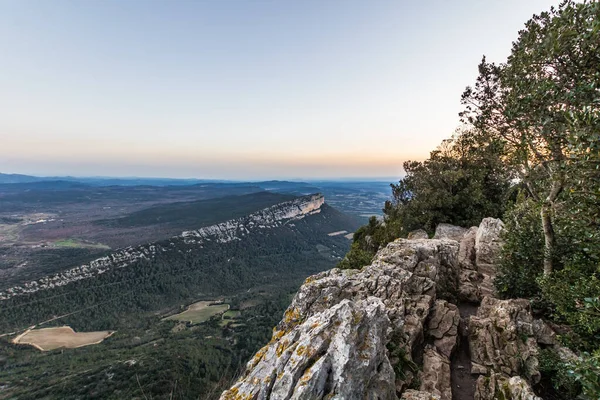 Вид Гору Гортус Вершину Пік Сен Світанку Окситанія Франція — стокове фото