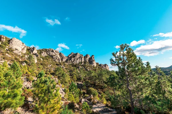 Skały Cirque Mourze Occitanie Francja — Zdjęcie stockowe