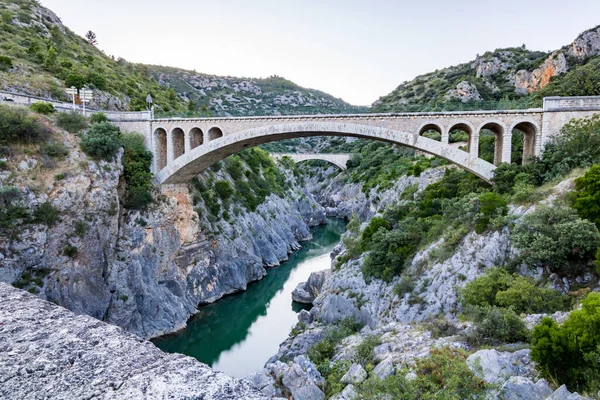 Vista Dos Desfiladeiros Hrault Occitanie França — Fotografia de Stock