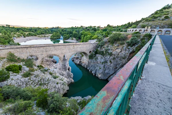 Vista Pont Diable Das Alturas Dos Desfiladeiros Hrault Occitanie França — Fotografia de Stock