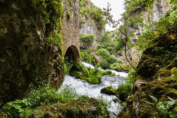 Vis Gorges Runt Moulin Foux Occitanie Frankrike — Stockfoto