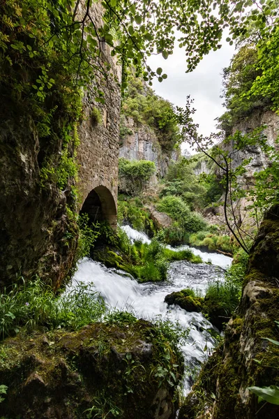 Vis Gorges Runt Moulin Foux Occitanie Frankrike — Stockfoto
