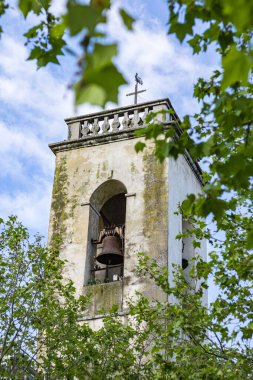 Sauve (Occitanie, Fransa) ortaçağ köyünün manzarası)