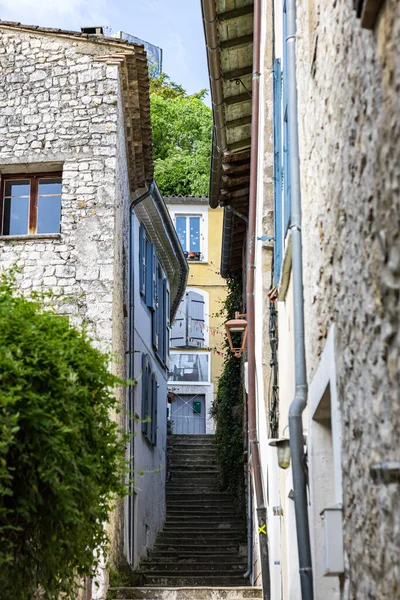 Sauve (Occitanie, Fransa) ortaçağ köyünün manzarası)