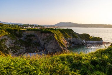 Abbadia 'dan Sunset' te Hendaye Rıhtımı