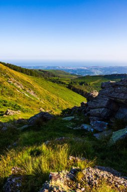 Bay of Saint-Jean-de-Luz Seen from the La Rhune Massif in Sare