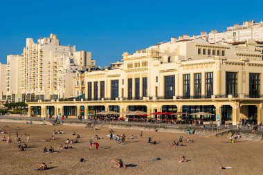 Biarritz Belediyesi Kumarhanesi Art Deco Tarzı Büyük Plaj 'a Karşı