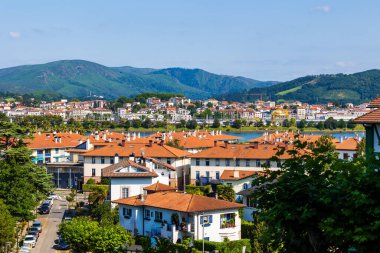 Hendaye Panoramik Manzarası ve Hondarribia 'dan Txingudi Körfezi