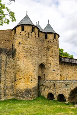 Cite de Carcassonne 'daki Kont Kalesi' nin girişi.