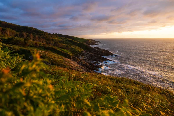 Rocky Kıyı Hattı Jaizkibel Dağı 'nın eteğinde, Higuer Burnu' nun çevresinde.