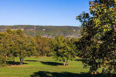 Larzac 'taki Cernon Vadisi' nde Tournemire 'ı Le Vigan' a bağlayan eski demiryolu hattından bir tren yoluna dönüştürülmüş.