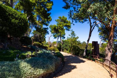 Akdeniz manzaralı Kaptan Roig Botanik Bahçesi