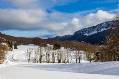 Vercors, Rencurel 'daki Coulmes Nordic kayak alanının tımarlı kayak pistleri