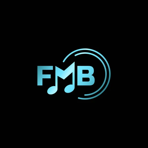 Fmb Initial Letters Monogram Vector Logo Template — Stockvector