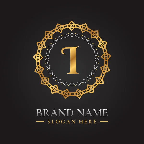 Letter Golden Vector Logo Template Luxury Style Concept —  Vetores de Stock