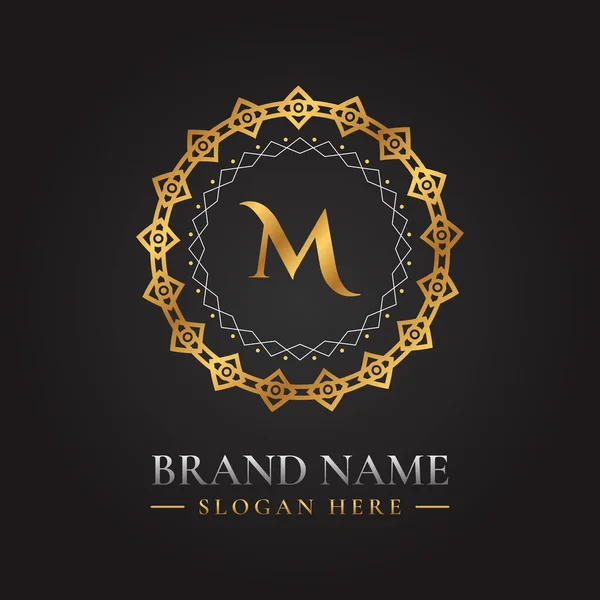 Letter Golden Vector Logo Template Luxury Style Concept — Stock vektor