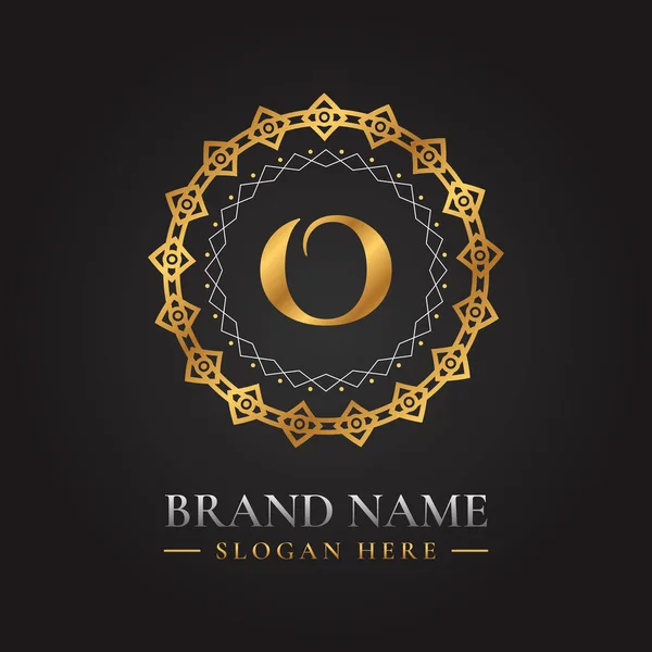 Letter Golden Vector Logo Template Luxury Style Concept —  Vetores de Stock