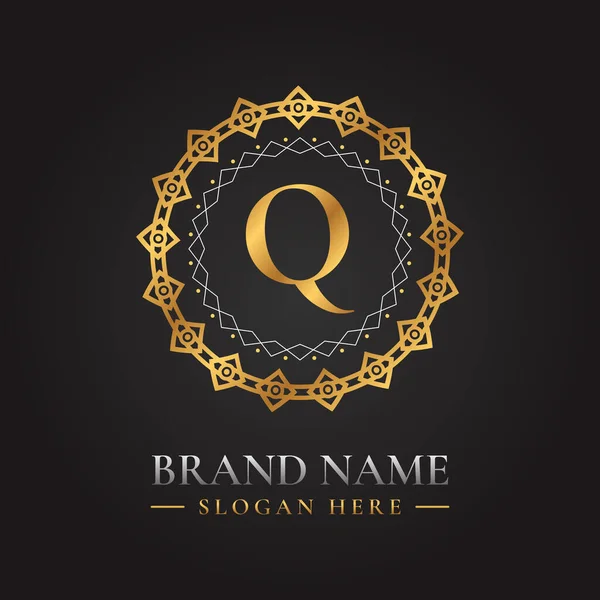 Letter Golden Vector Logo Template Luxury Style Concept —  Vetores de Stock