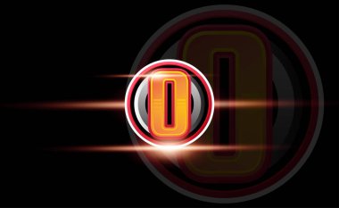 O monogram ilk harf esport ve oyun vektör logo şablonu