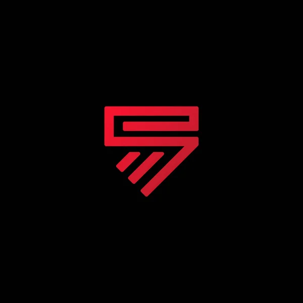 Początkowe Litery Monogram Wektor Szablon Logo — Wektor stockowy