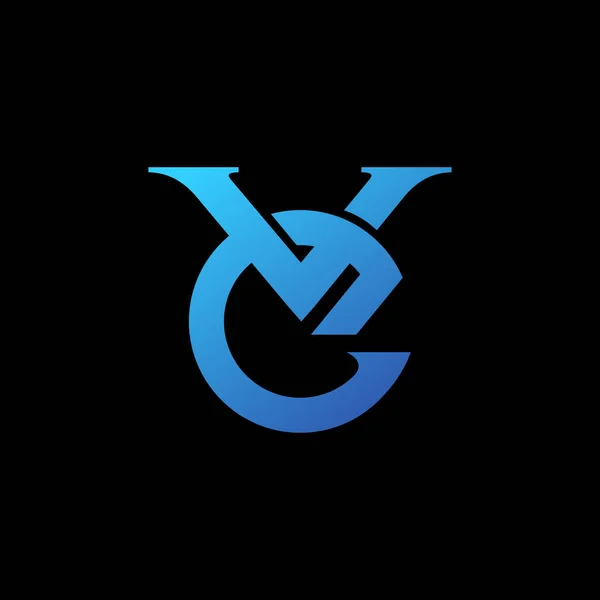 Inicial Letras Monograma Vetor Logotipo Modelo —  Vetores de Stock