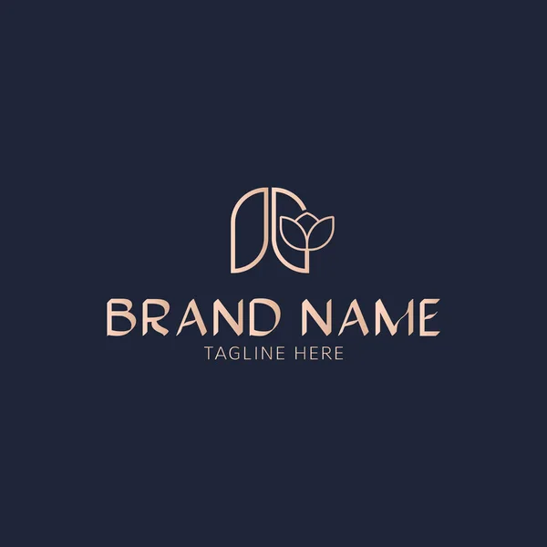 Initiële Letter Een Beauty Luxe Vector Logo Template Geschikt Voor — Stockvector