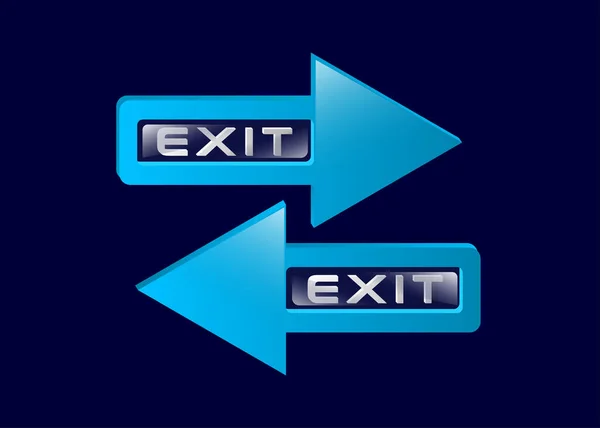 Exit Icon Vector Illustration — Stock Vector