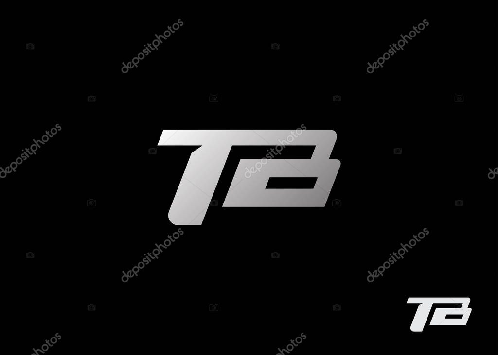 Initial letters TB monogram logo template. Vector illustration