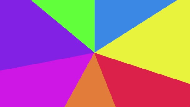 Lazo Sin Costuras Fondo Brillante Con Colores Cambiantes Animación Simple — Vídeo de stock