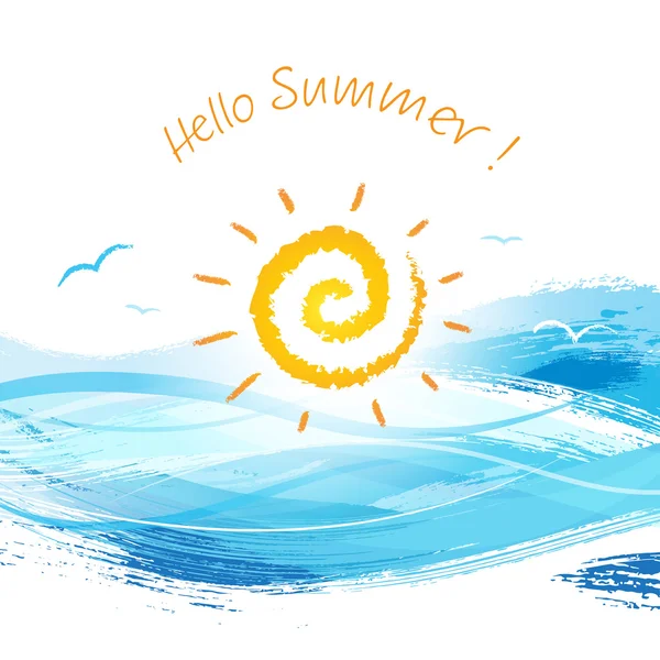 sun setting behind splashing water wave