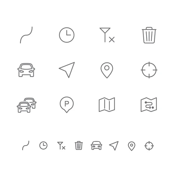 Conjunto de iconos de navegación — Archivo Imágenes Vectoriales