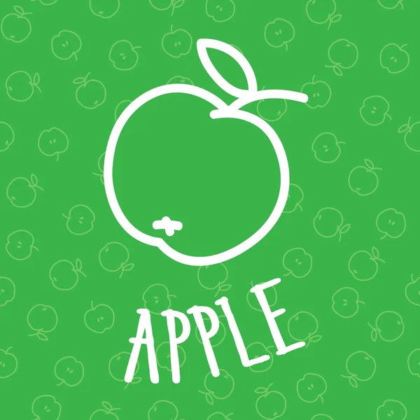 Handdraw apple Seamless background